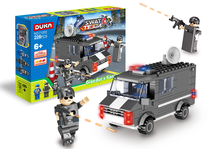 Đồ chơi xếp hình Duka No.71203 - Đội đặc nhiệm (6+)