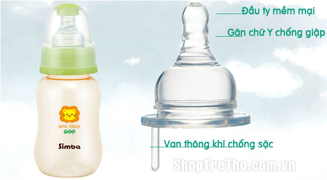 Bình sữa hồ lô 150ml Pes S6821