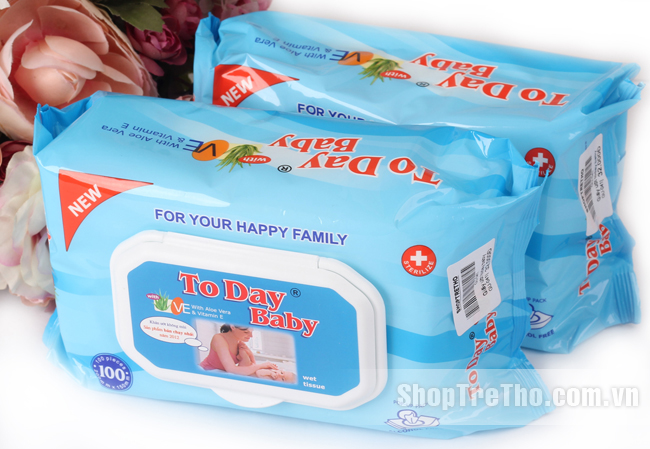 Giấy ướt Today Baby 100 tờ (không mùi)