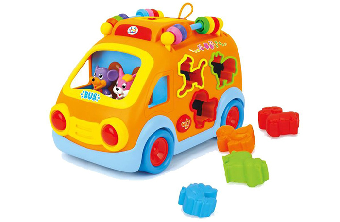xe bus tha hinh Huile toys HL.988