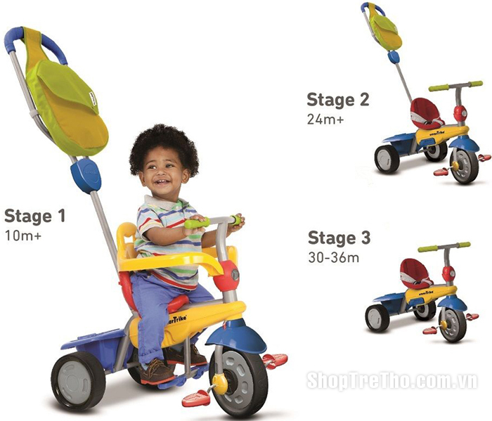 Xe 3 bánh cảm ứng Smart Trike Breeze GL 3 trong 1 