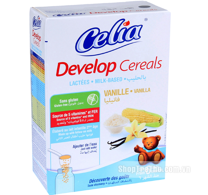 Ngũ cốc dinh dưỡng Celia Develop có sữa hương vị Vanila