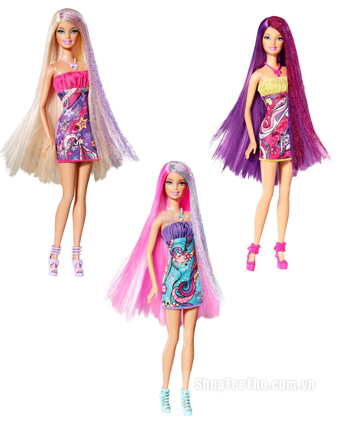 Người mẫu tóc mây Barbie V9516