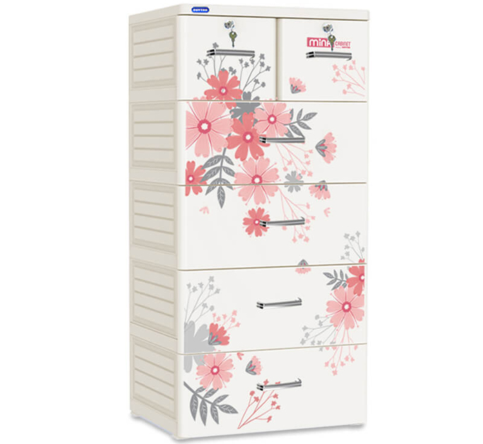 Tủ nhựa Mina Duy Tân 5 tầng 6 ngăn