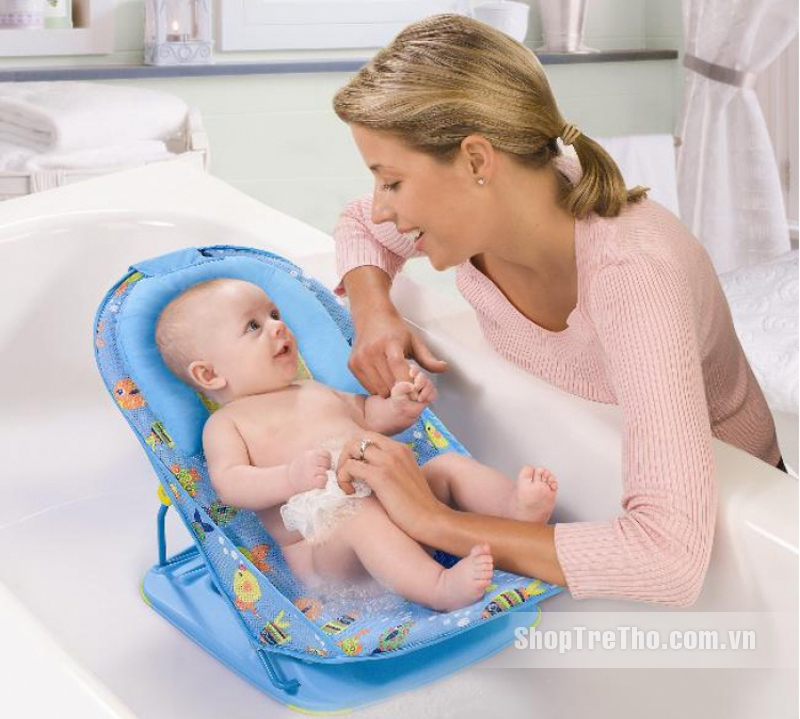 Ghế tắm nằm (xanh) Summer 18500 - Mother's Touch Deluxe Baby Bather
