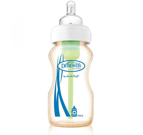 Bình sữa Dr Brown's Option Pesu cổ rộng 270ml