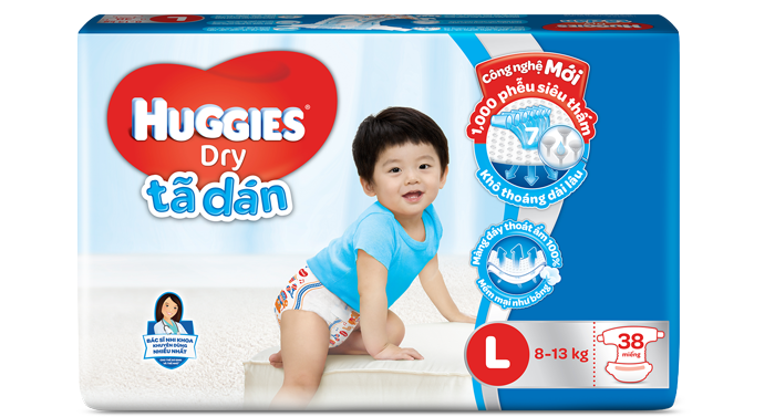 Bỉm dán Huggies L38