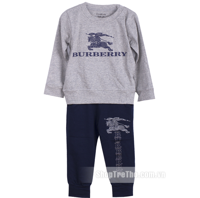 Bộ quần áo thu đông bé trai Burberry