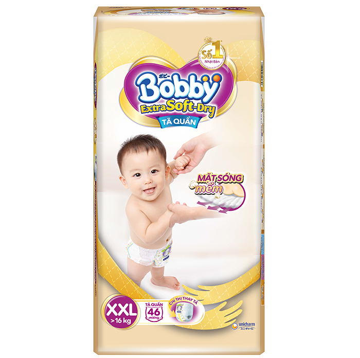Bỉm quần Bobby Extra Soft Dry XXL46