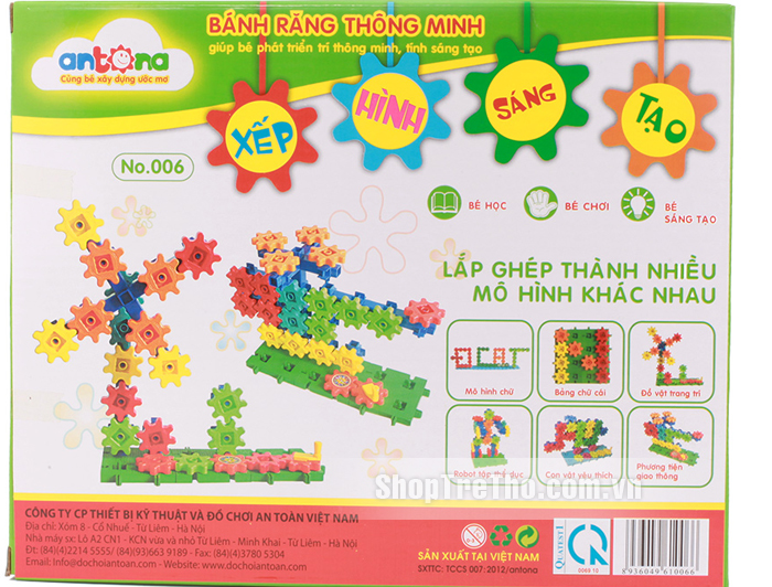 bánh răng thông minh - xếp hình sáng tạo ĐCAT 006