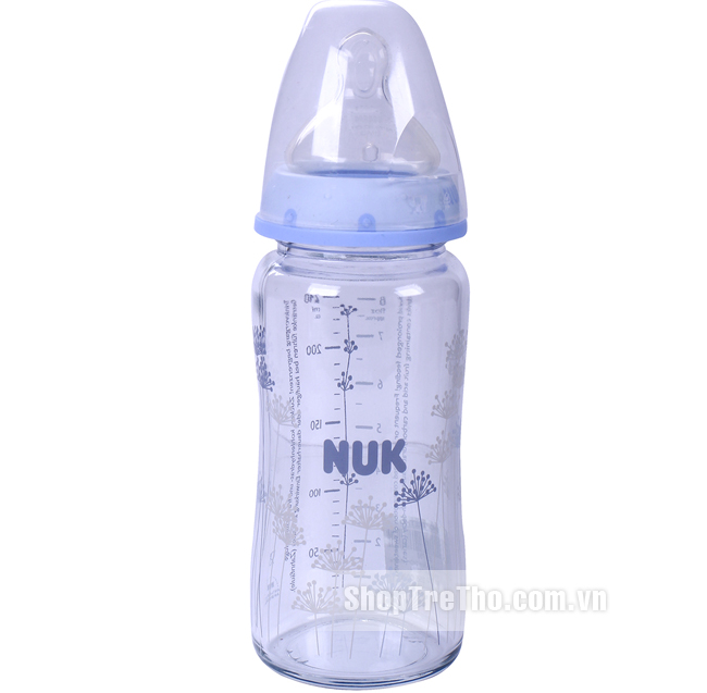 Bình sữa Nuk 240ml silicon siêu mềm 745054 dành cho bé