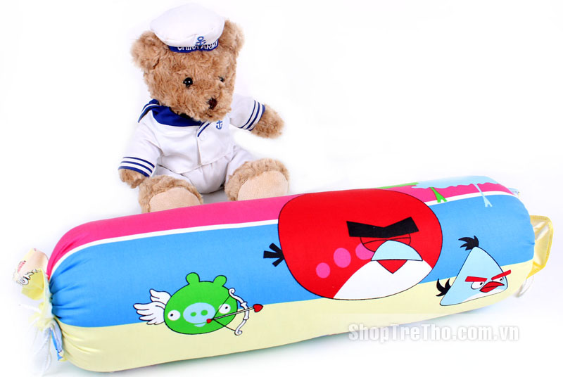 Gối ôm cho bé Minh Hoàng hình chú chim Angry Birds