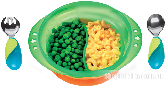 Bộ đồ ăn chống đổ Munchkin Suction Bowl Dining Set