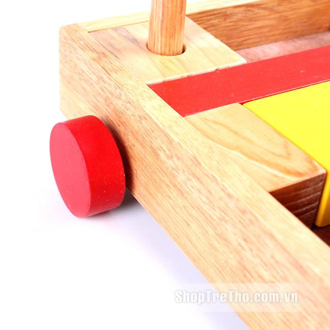 đồ chơi gỗ xe xếp khối xây dựng