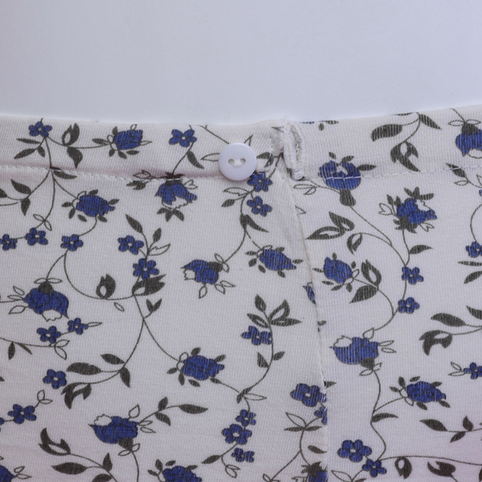 Quần lót bầu cạp cao họa tiết táo + hoa Emum Size XL
