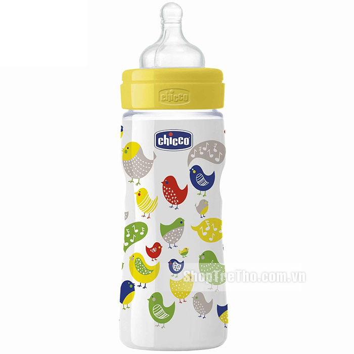 Bình sữa Wellbeing chim sẻ dòng chảy nhanh 330ml