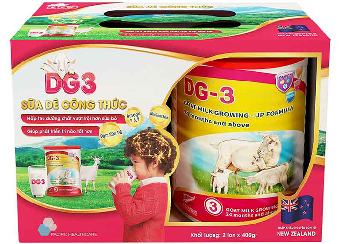 Combo 2 lon sua de DG so 3 400g