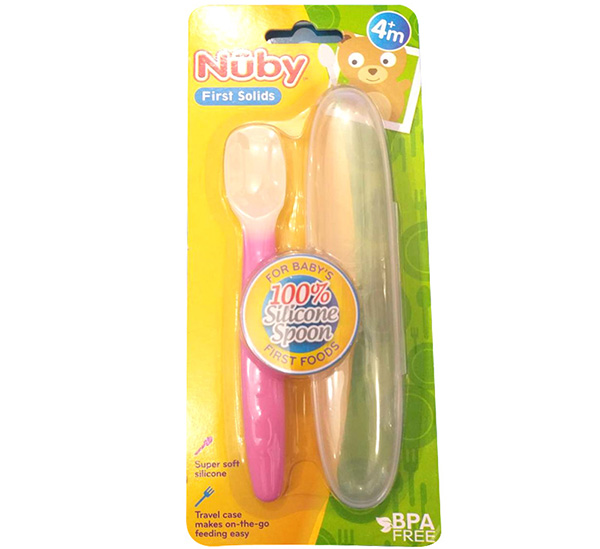 Thìa ăn dặm silicone cao cấp Nuby 5490