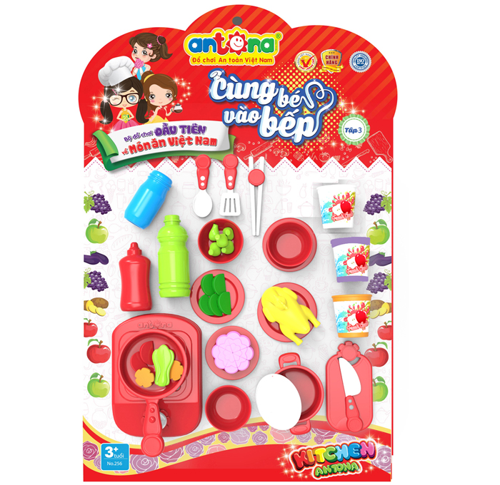 Đồ chơi Antona No.256 - Cùng bé vào bếp (màu đỏ)