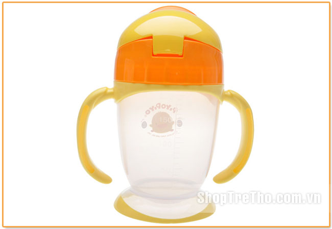 Bình tập uống Piyo Piyo 830379 có tay cầm 200ml