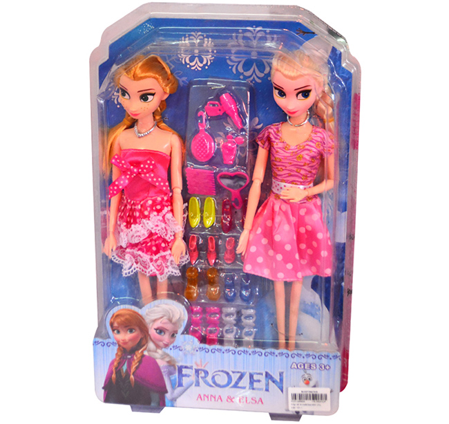Hộp búp bê Anna & Elsa kèm phụ kiện 101-1