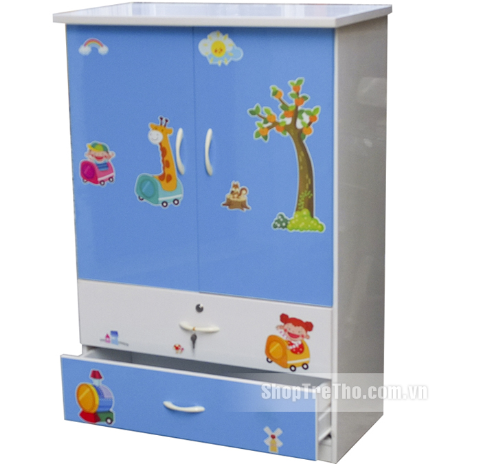 Tủ nhựa Đài Loan 2 cánh 2 ngăn
