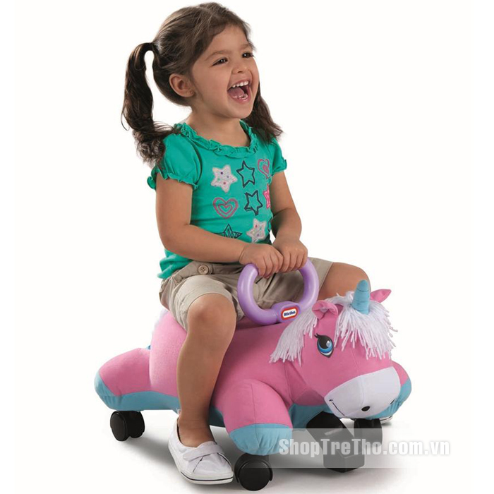 Chòi chân thú bông ngựa 1 sừng Pillow Racers Unicorn LT-627385M