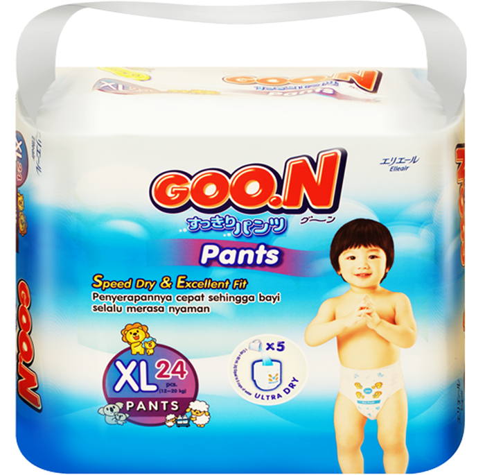 Bỉm quần Goon Slim XL24