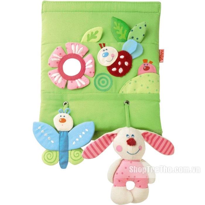 Đồ chơi treo nôi và xe đẩy hình hoa Haba HB3893