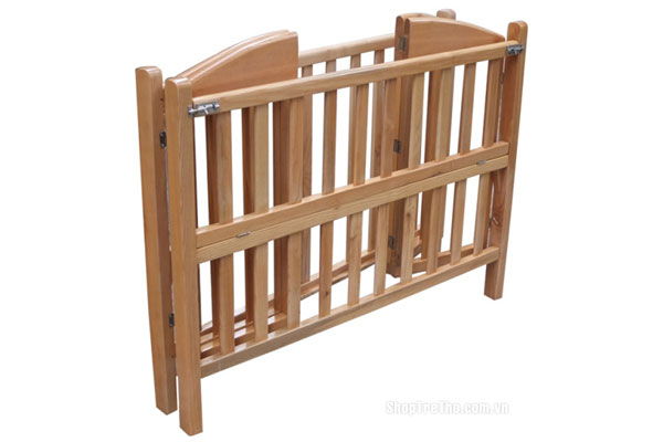 Cũi có thiết kế tiện dụng, dễ dàng gấp gọn để bảo quản