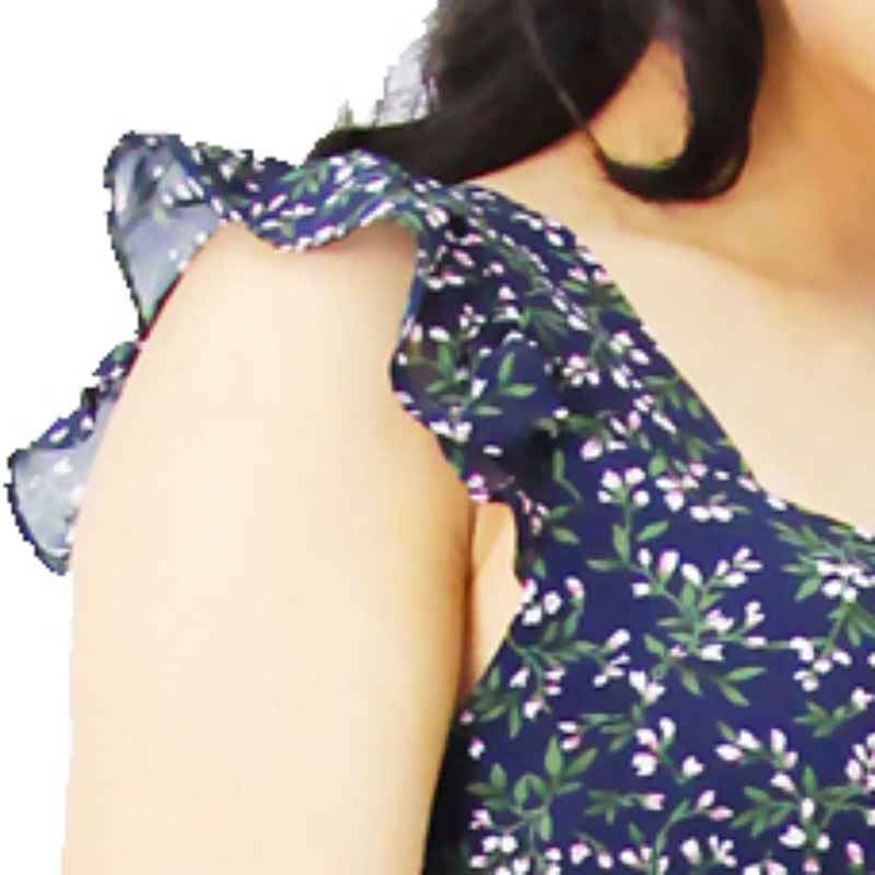 Đầm bầu tay cánh tiên xanh Emum