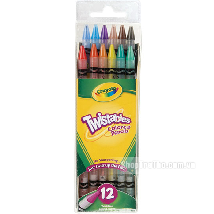 Bút chì dạng vặn 12 màu - Crayola 6874180004