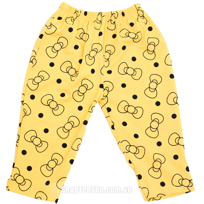 Bộ quần áo Kitty màu vàng cho bé gái 