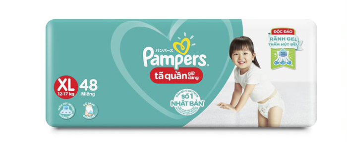Bỉm quần Pampers giữ dáng XL48 (12-17kg) 
