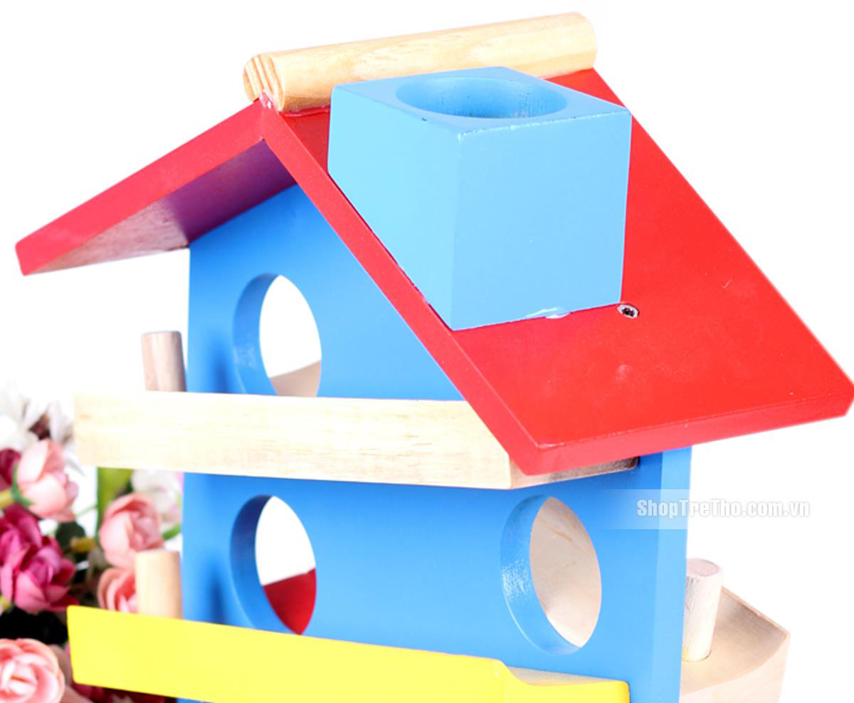 đồ chơi gỗ thả bi etic c668