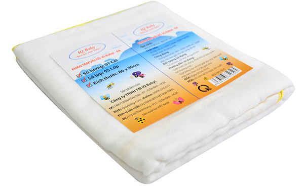 Khăn tắm IQ Baby 5 lớp 80x90cm
