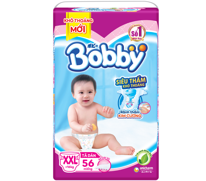 Tã - bỉm dán Bobby XXL56 (>16kg)