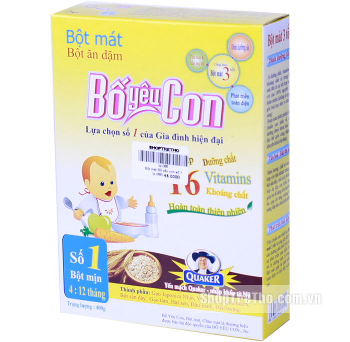 Bột mát bố yêu con số 1 (400g)