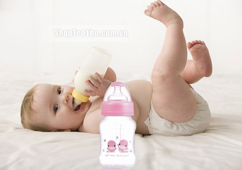 Bình sữa Kuku cổ rộng PP 230ml KU 5913 an toàn dành cho bé