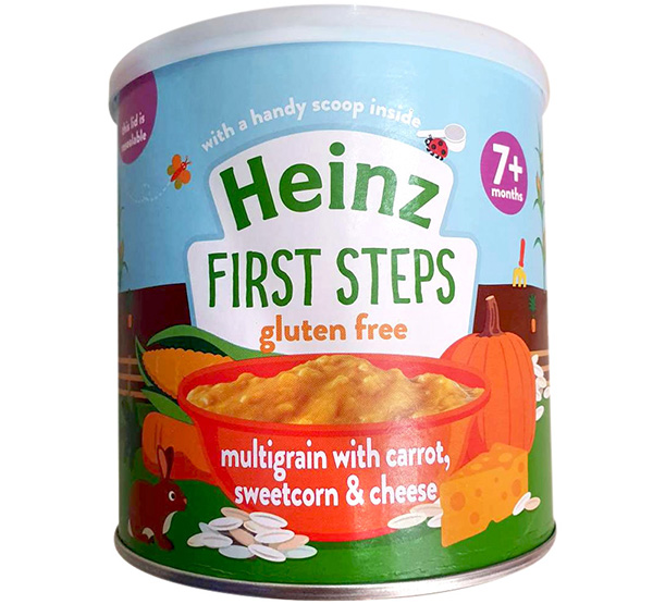 Bột ngũ cốc cà rốt phô mai và bắp Heinz 200g