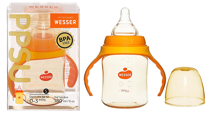 Binh sua PPSU Wesser co rong (180ml)