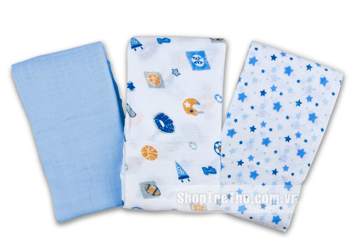 Khăn quấn Summer Muslin 3pk Boy SM71280