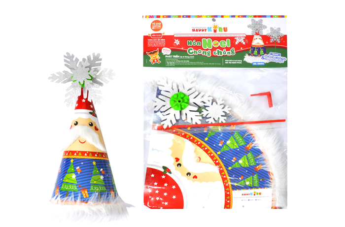 Nón Noel chong chóng - Ông Noel hạnh phúc