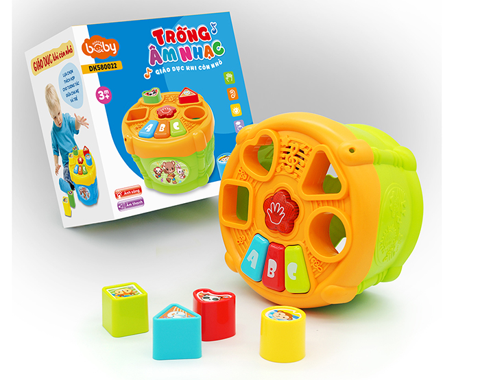 Đồ chơi trống âm nhạc thả hình Duka DK580022