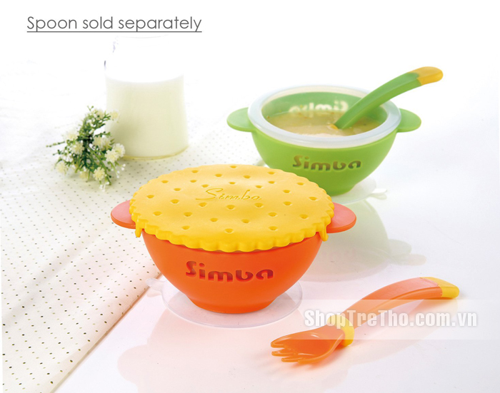 Chén tập ăn đế cao su Simba P3341