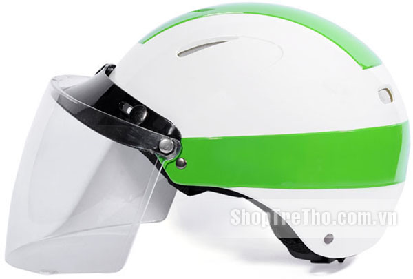 Mũ bảo hiểm Protec Disco màu xanh lá size L có kính