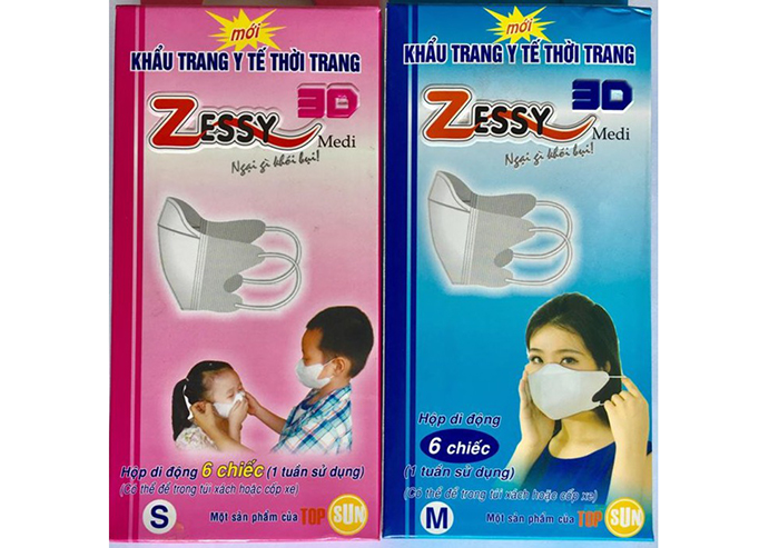 Khẩu trang y tế thời trang 3D Zessy