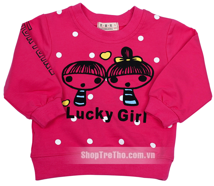 Bộ dài tay cho bé gái Lucky Girl