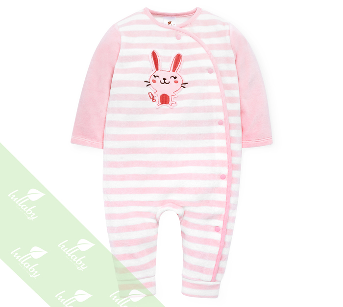 Body liền quần băng lông Lullaby NH07-18 (màu hồng)