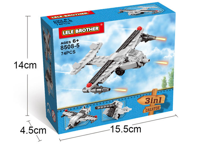 Bộ đồ chơi xếp hình Lele No.8508-5 - Máy bay chiến đấu